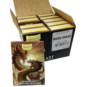 Dragon Shield Japanese Sz Wood Snake Duel Card Sleeves 10 Boxes 2025 Case NEW